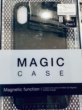 Magnetic iPhone X Case - Black